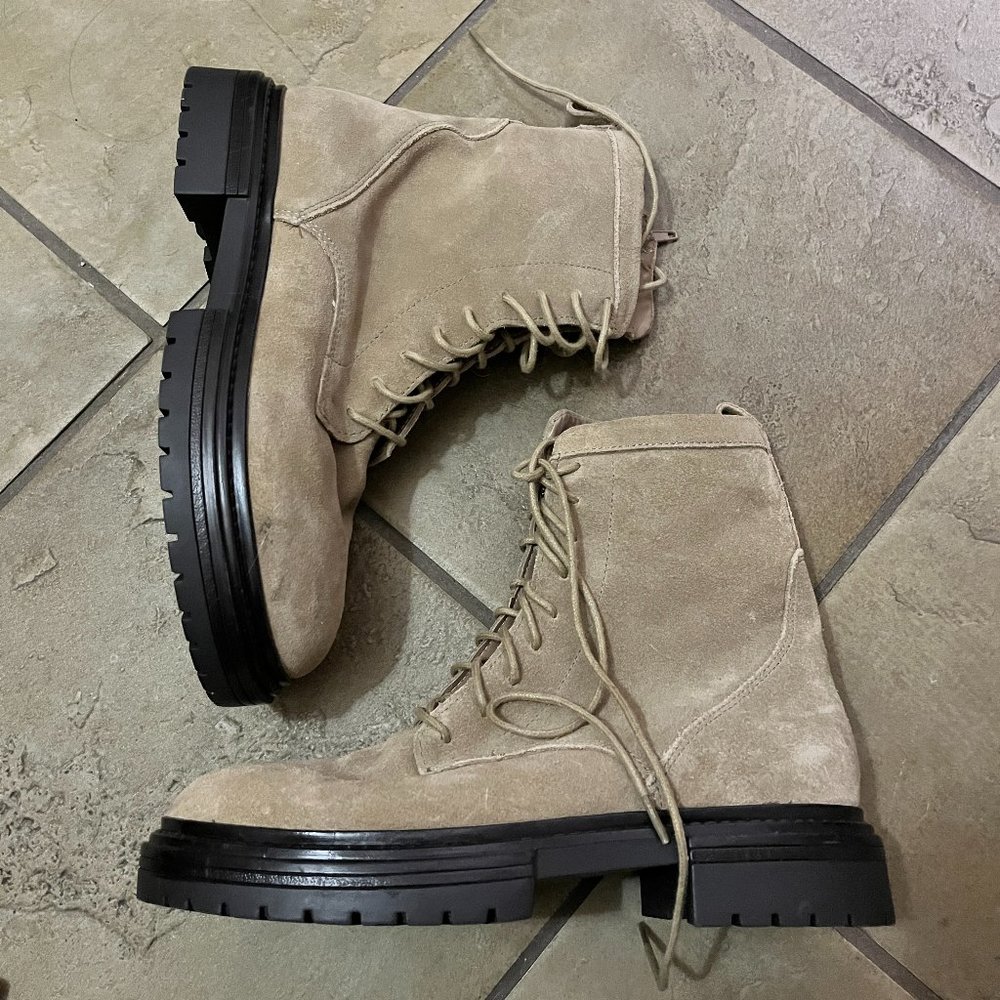 Zara Brown Suede Women's Boots Size 7